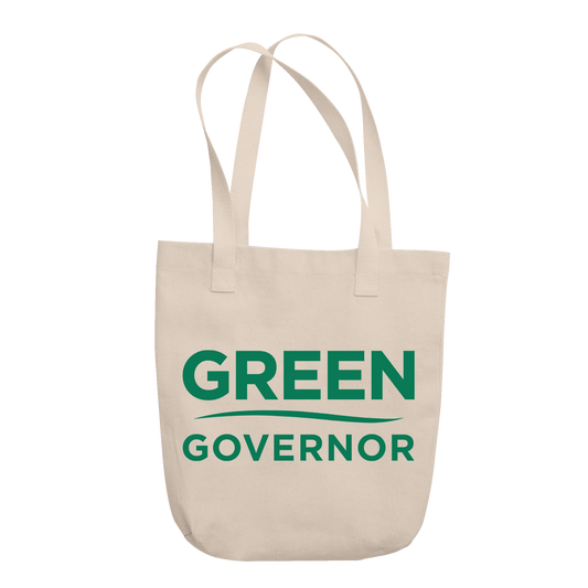 Green for Governor Logo Tote