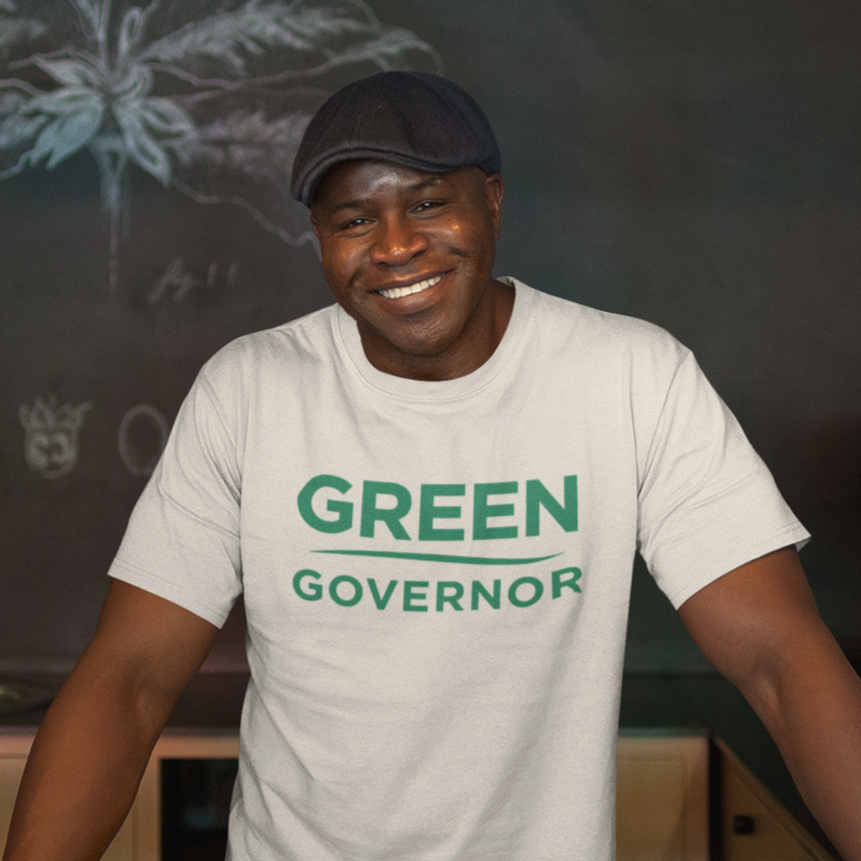 Green for Governor Logo Tee